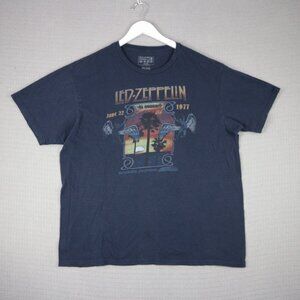 Led Zeppelin Inglewood California 1977 Tour Tee Concert Mens 2XL